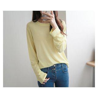 Round-neck Plain Skirt