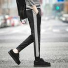 Gather-cuff Panel Sweatpants