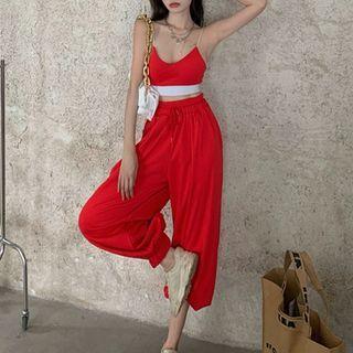 Two Tone Camisole Top / Sweatpants