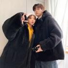 Couple Matching Faux-shearling Hooded Jacket