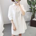 Loose-fit Short-sleeve Shirtdress