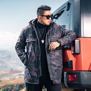 Camo Hooded Cargo Jacket