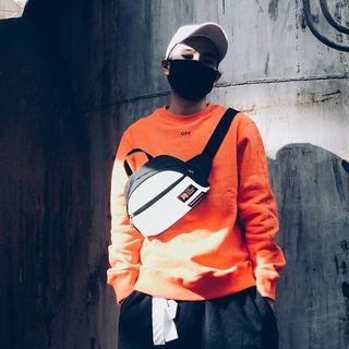 Color Panel Reflective Waist Bag