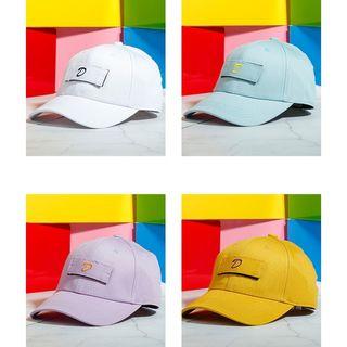 Embroidered Lettering Adhesive Patch Baseball Cap