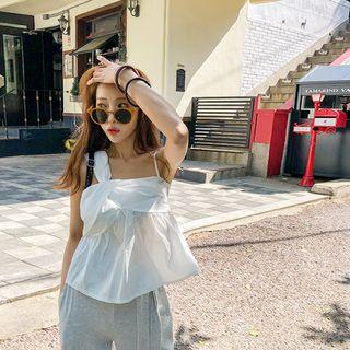 Sleeveless Asymmetric Swing Top
