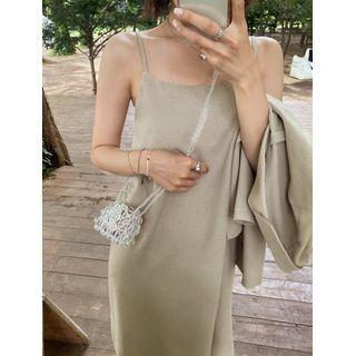 Plus Size Spaghetti-strap Long Dress