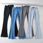 High-waist Split Flared Jeans