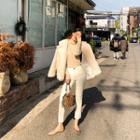 Fray-hem Relaxed-fit Pants