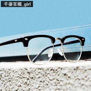 Retro Semi-frame Glasses
