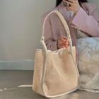 Perforated Straw Tote Bag White - One Size
