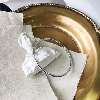 925 Sterling Silver Open Bangle S036 - As Shown In Figure - One Size