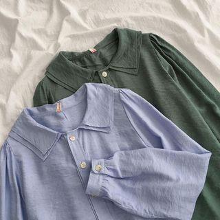 Long-sleeve Layered Collar Shirt