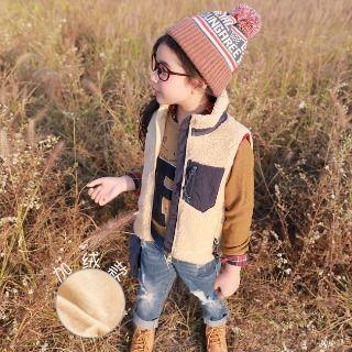 Family Matching Faux-fur Panel Vest