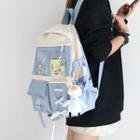 Set: Two Tone Backpack + Bag Charm
