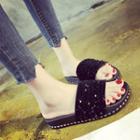 Sequin Slide Sandals