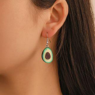Non-matching Avocado Dangle Earring