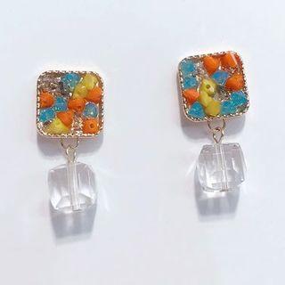 Cubic Dangle Earring