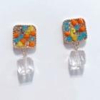 Cubic Dangle Earring