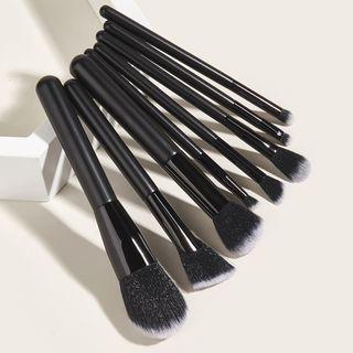 Set Of 8: Makeup Brush Gg0900805 - 8 Pcs - Black & White - One Size