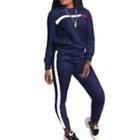 Set: Plain Long-sleeve Sweater + Plain Pants