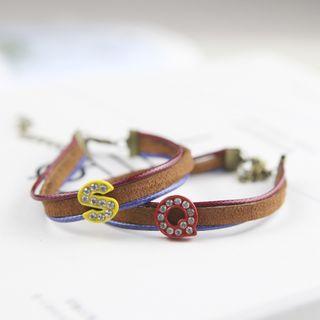 Lettering Genuine Leather Bracelets