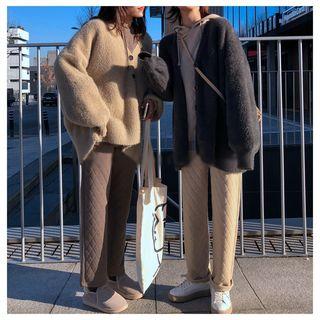 Set: Quilted Hoodie + Quilted Straight Cut Pants