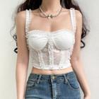 Sleeveless Lace Corset Top