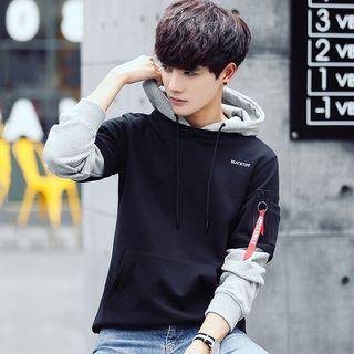 Strap Detail Panel Hooded Top