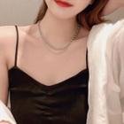 Layered Alloy Choker 1 Pc - Layered Alloy Choker - Silver - One Size