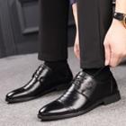 Genuine Leather Lace-up Derby Shoes