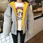 Reversible Padded Zip Hoodie