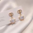 Star Dangle Earring 1 Pair - E1981 - Gold - One Size
