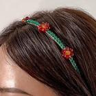 Flower Hair Band Green - One Size
