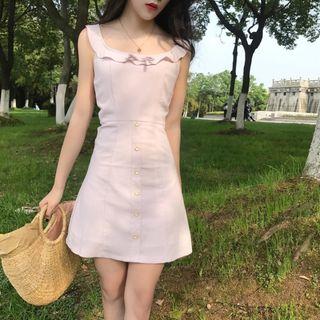 Frill Trim A-line Dress