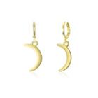 Simple Moon Earrings Golden - One Size