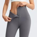 Plain High-waist Tummy Control Yoga Pants