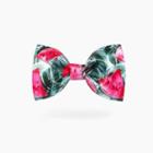 Set: Floral Print Bow Tie + Handkerchief
