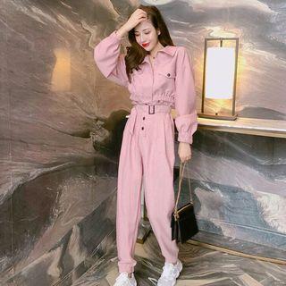 Set: Crop Zip Jacket + Sweatpants