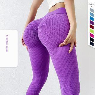 Mesh High-waist Yoga Pants
