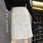 Tweed Fitted Skirt