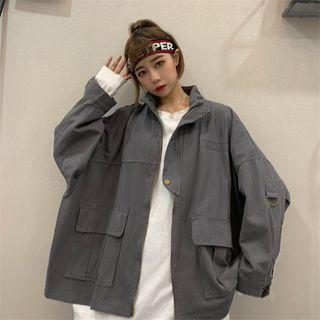 Long-sleeve Zip Cargo Jacket