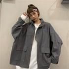 Long-sleeve Zip Cargo Jacket