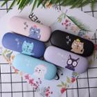 Cat Print Eyeglasses Case As Shown In Figure - One Size