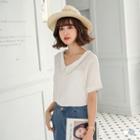 Johnny Collar Flat Pressed Blouse