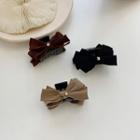 Bow Faux Suede Hair Clamp