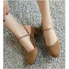 Two-tone Block-heel Pumps