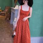 Sleeveless Top + A-line Midi Skirt / Set
