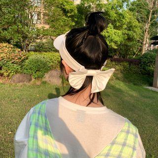 Plain Bow Back Visor Hat