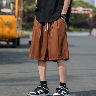 Drawstring Wide Leg Shorts / Short-sleeve T-shirt / Set