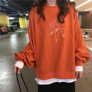 Loose-fit Hooded / Midi A-line Skirt